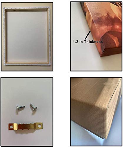 3D Rose Canvas Wrap - Butterfly & Flowers Art for Kids Room Decor