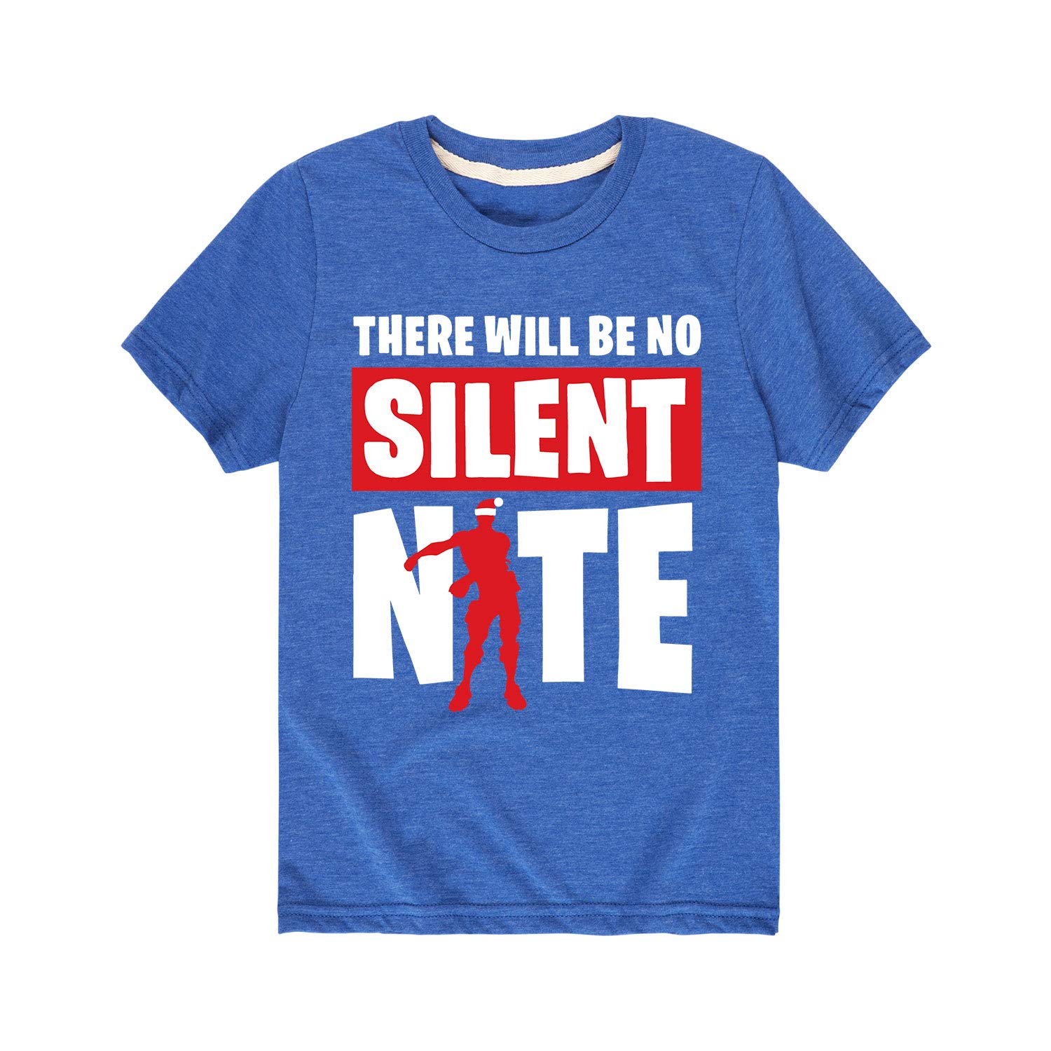 No Silent Nite Gaming Graphic T-Shirt for Youth | Cool Gamer Short Sleeve Tee | Perfect for Esports Tournaments & Casual Gaming Sessions