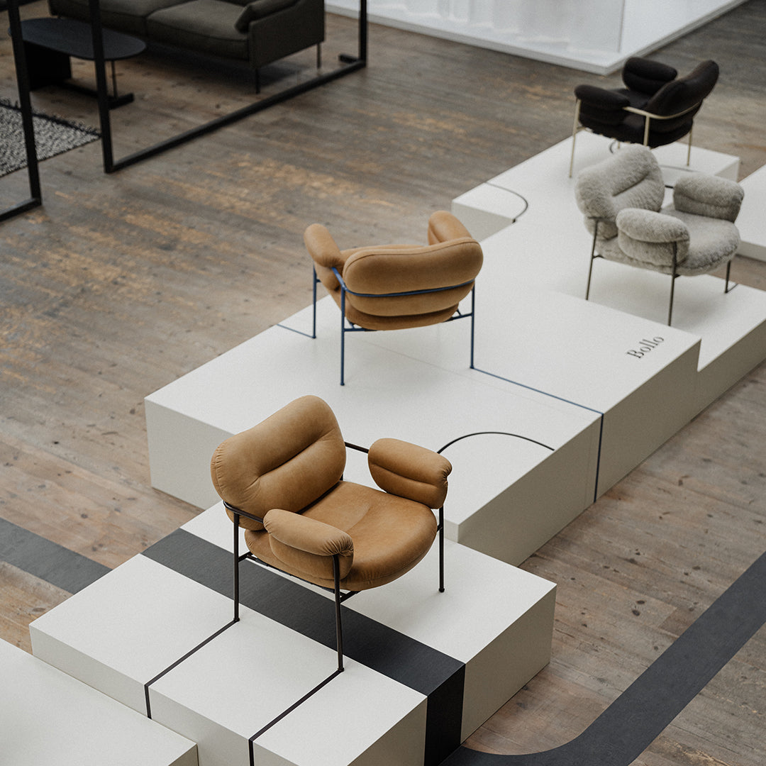 Andreas Engesvik Bollo Armchair by Fogia - Modern Scandinavian Lounge Chair for Living Room, Bedroom, or Office - Comfortable & Stylish Seating Solution