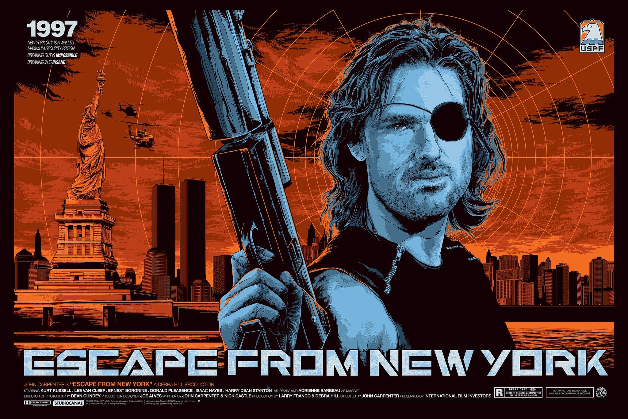 Escape From New York DVD - Classic 1981 Action Thriller Movie Starring Kurt Russell | Perfect for Movie Nights, Sci-Fi Fans & 80s Film Collectors