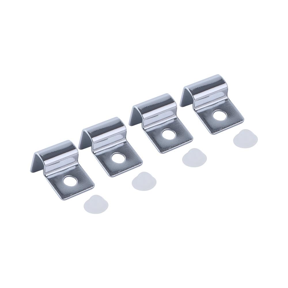 Kopida 4Pcs Stainless Steel Aquarium Lid Clips - Fish Tank Glass Cover Brackets & Holders for Household Aquariums | Secure Lid Support for Freshwater & Saltwater Tanks
