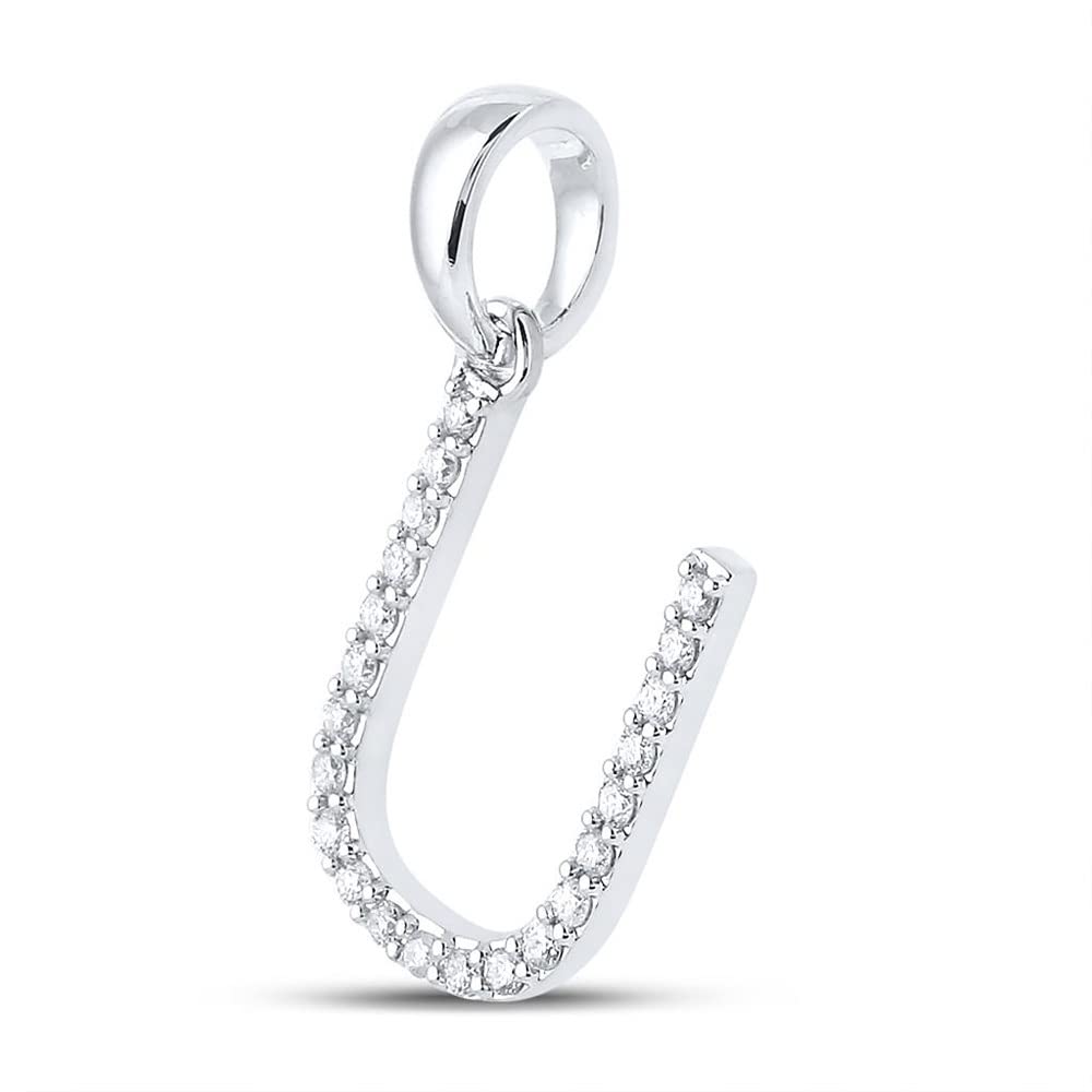 10K White Gold Women's Round Diamond 