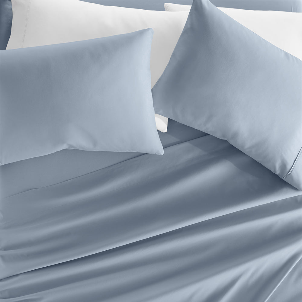 Premium 2-Piece Soft Cotton Pillowcase Set - Breathable & Hypoallergenic Bedding for Side Sleepers & Hot Sleepers - Perfect for Home, Hotel, and Travel Use