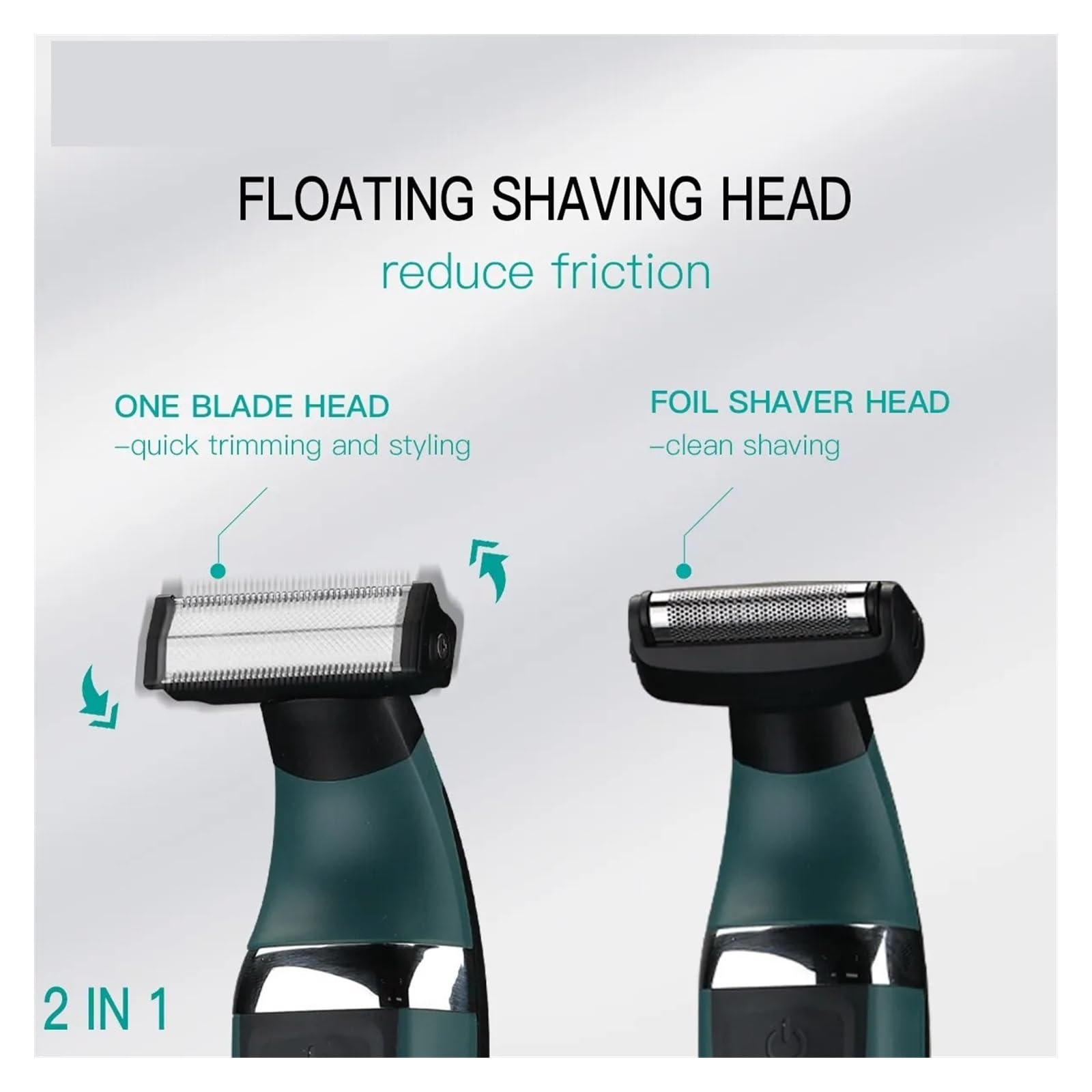 Professional 2-in-1 Electric Razor & Beard Trimmer for Men - Waterproof Cordless Shaver V-393 with Precision Blades | Perfect for Home Use, Travel & Daily Grooming Routine