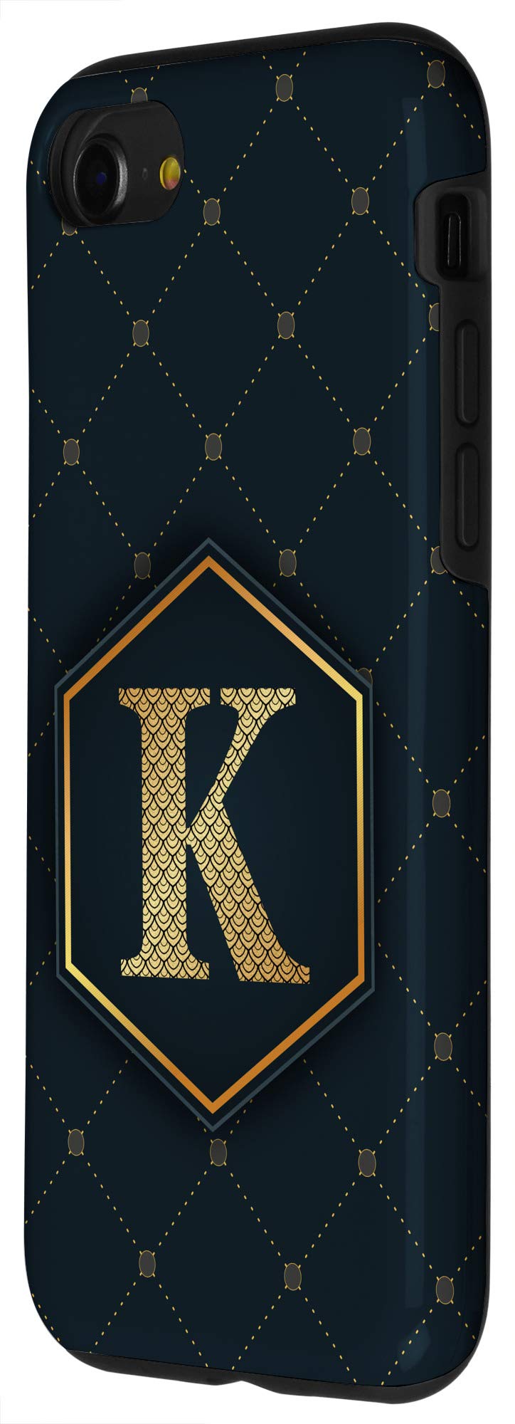 Stylish Geometric Alphabet K Case for iPhone SE (2020) / 7 / 8 - Durable Protective Cover with Chic Letter K Design - Perfect for Everyday Use, Gifts & Fashion Accessories