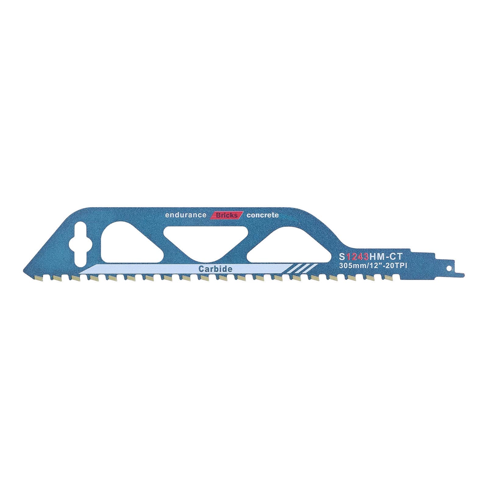 Premium Tungsten Carbide Reciprocating Saw Blades for Woodworking - High Efficiency, Easy Installation - Ideal for DIY Projects, Carpentry & Home Renovations (Model S1243HM)