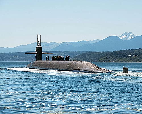 USS Nebraska SSBN 739 Submarine Photo Print - Navy Wall Decor for Home & Office