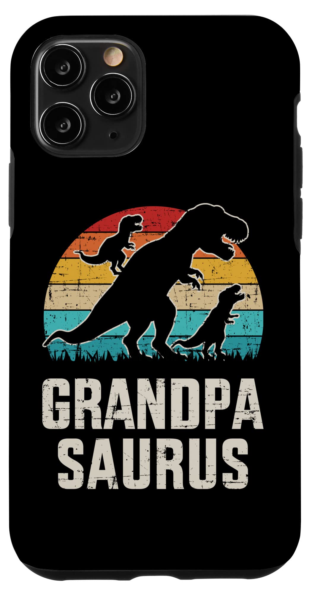 iPhone 11 Pro Case - Vintage Dinosaur Design for Grandpa | Father's Day Gift | Shockproof Protective Cover for Daily Use & Travel