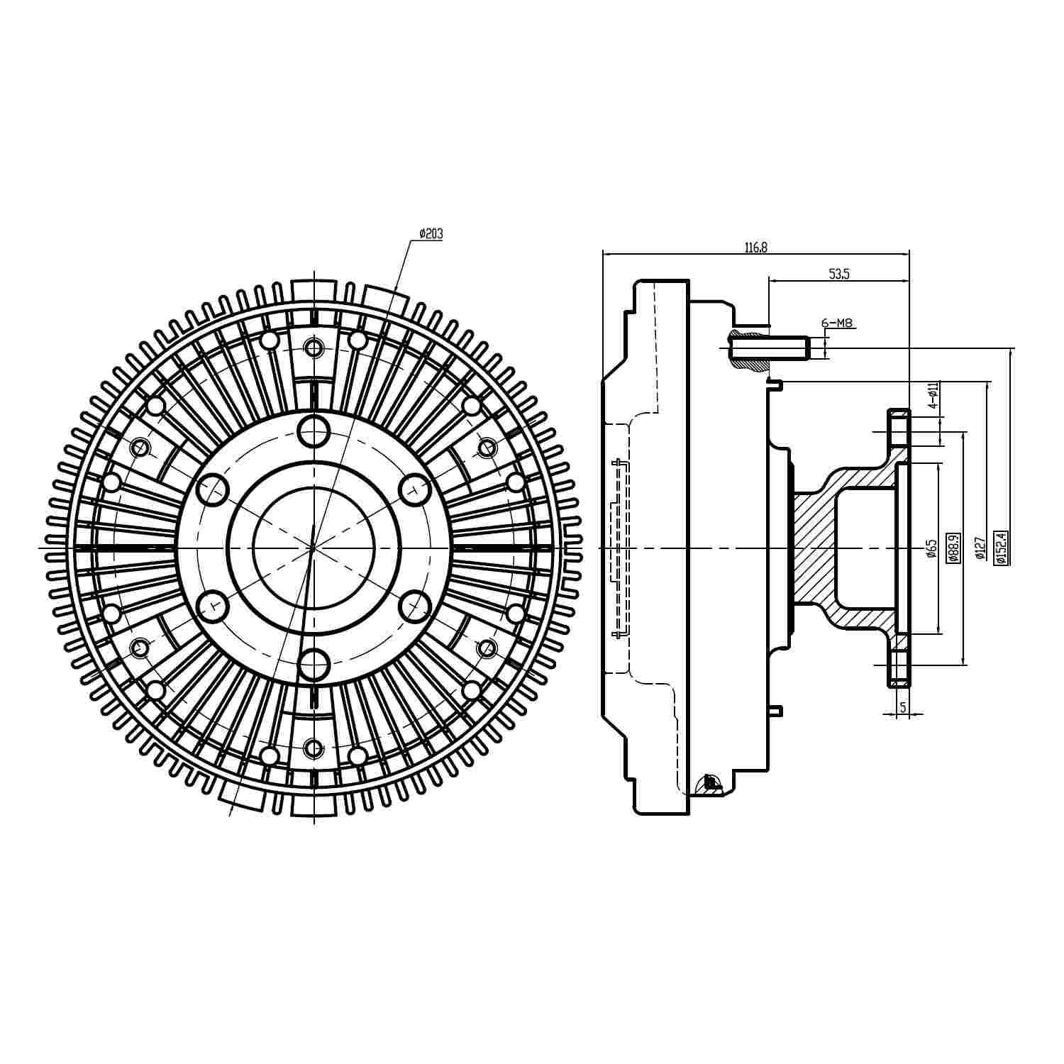 Mack E7 Fan Clutch Replacement - 4.19