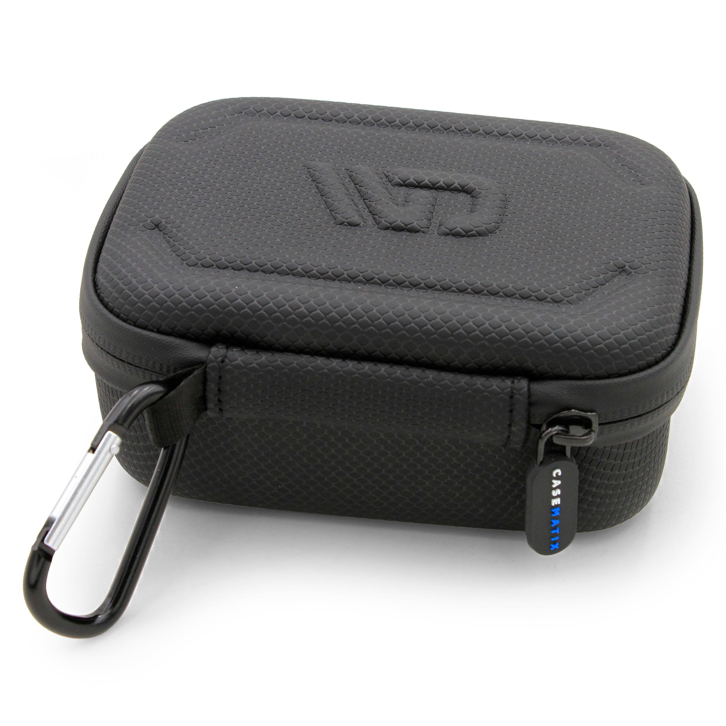 CASEMATIX Hard Shell Travel Case for Zoleo Satellite Communicator - Protective Carrying Case with Wrist Strap for Satellite Messenger (Black) - Perfect for Hiking, Camping & Outdoor Adventures