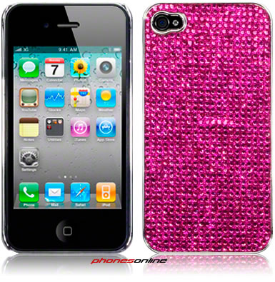 Apple iPhone 4S/4 Diamond Rhinestone Case - Pink Sparkle Protective Cover for Women | Perfect for Parties, Weddings & Special Occasions