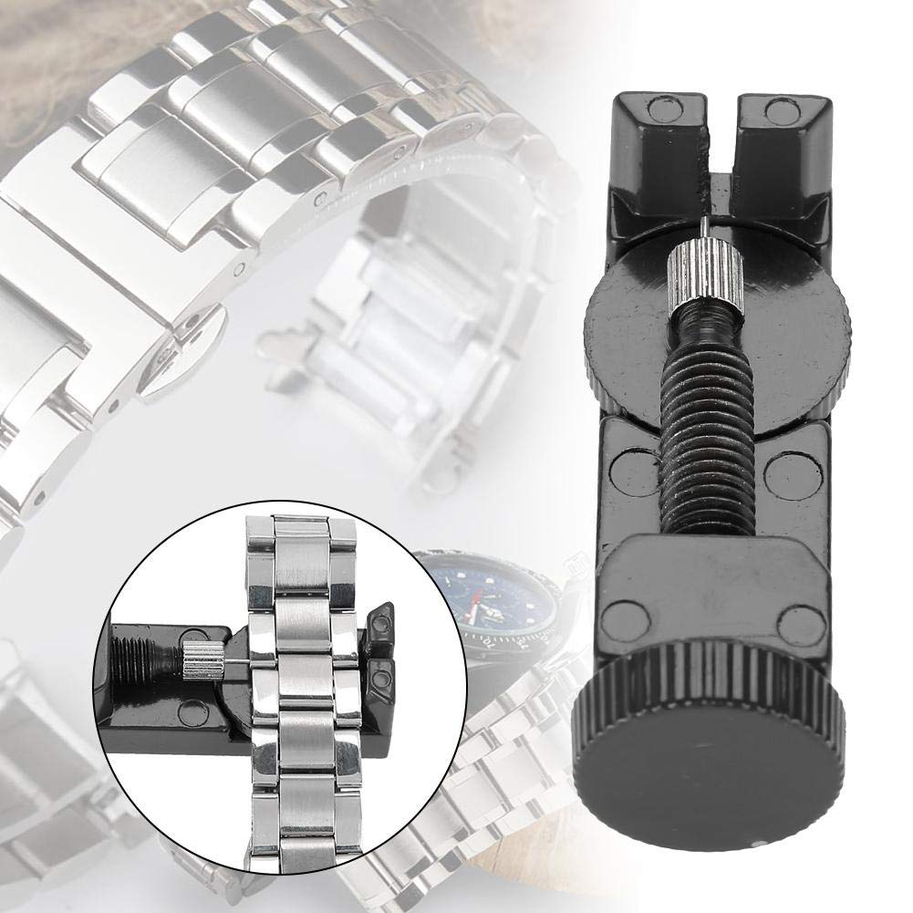 Professional Watch Band Link Pin Remover & Adjuster Tool Kit - DIY Watch Strap Repair Kit for Bracelet Resizing (Black) | Perfect for Watch Repair, Jewelry Making & Home Maintenance