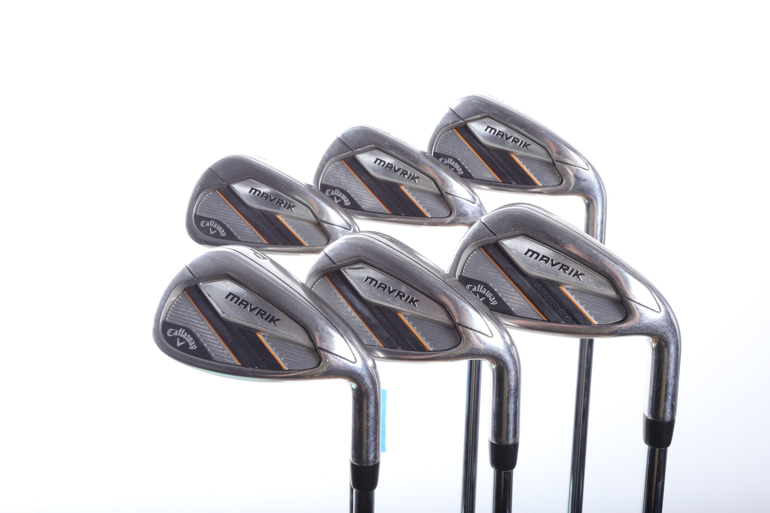 Used Callaway Mavrik Iron Set - Right Handed 5-PW Stiff Flex Golf Clubs for Men | Premium Pre-Owned Irons for Driving Range & Course Play