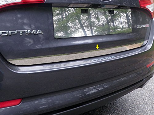 BRIGHTT-QA395149 Stainless Steel Rear Deck Accent Trim for 2011-2015 Kia Optima - 1PC Chrome Exterior Accessory for Car Styling & Protection