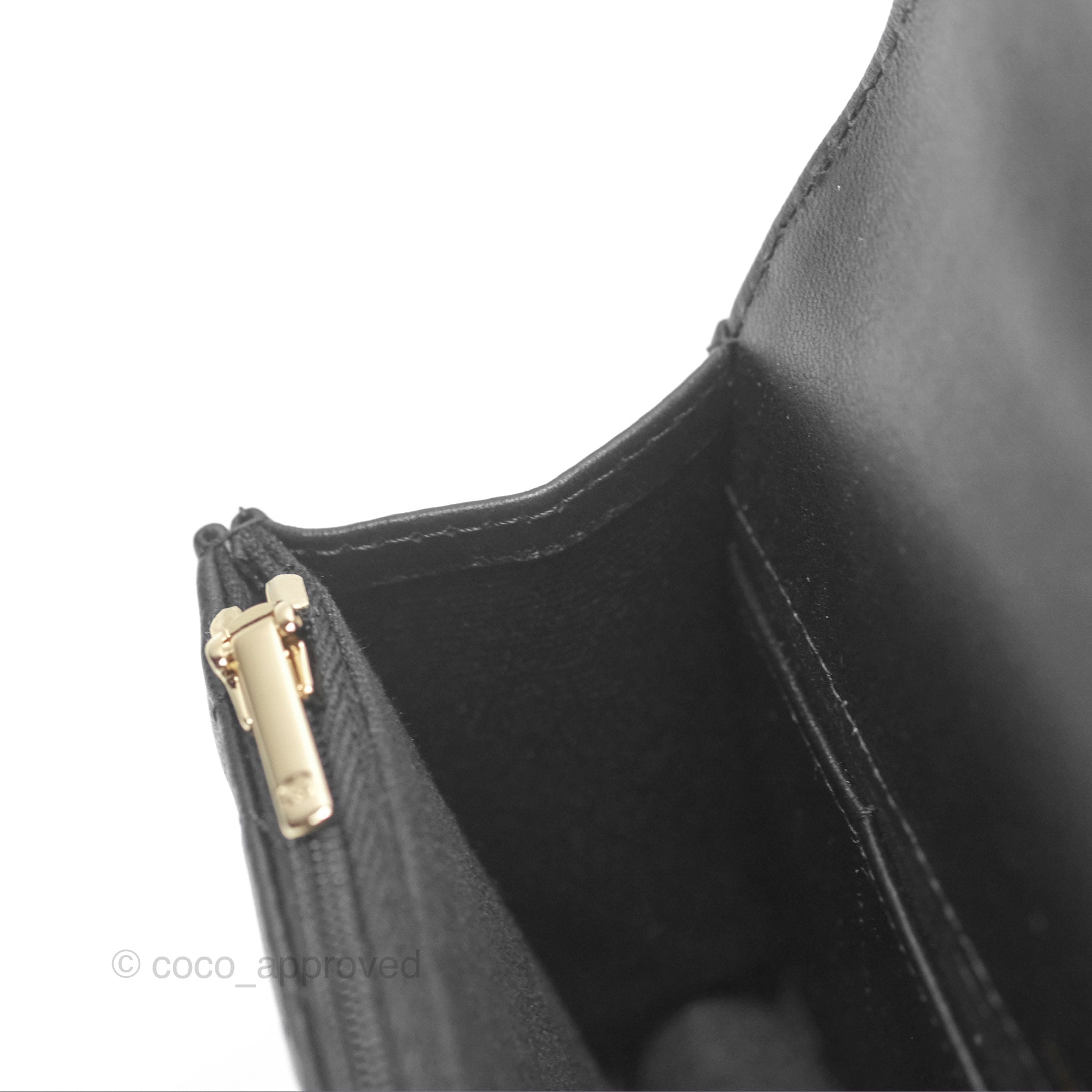 Chanel Camellia Handle Mini WOC Phone Holder Crossbody Bag with Chain - Black Lambskin Leather 23K Gold Hardware | Luxury Evening Out & Date Night Accessory