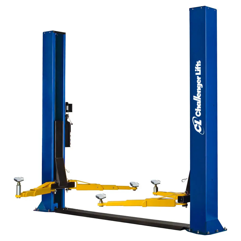 Challenger 9K Low Ceiling 2 Post Car Lift CLFP9 - Perfect for Auto Shops & Home Garages with Limited Space