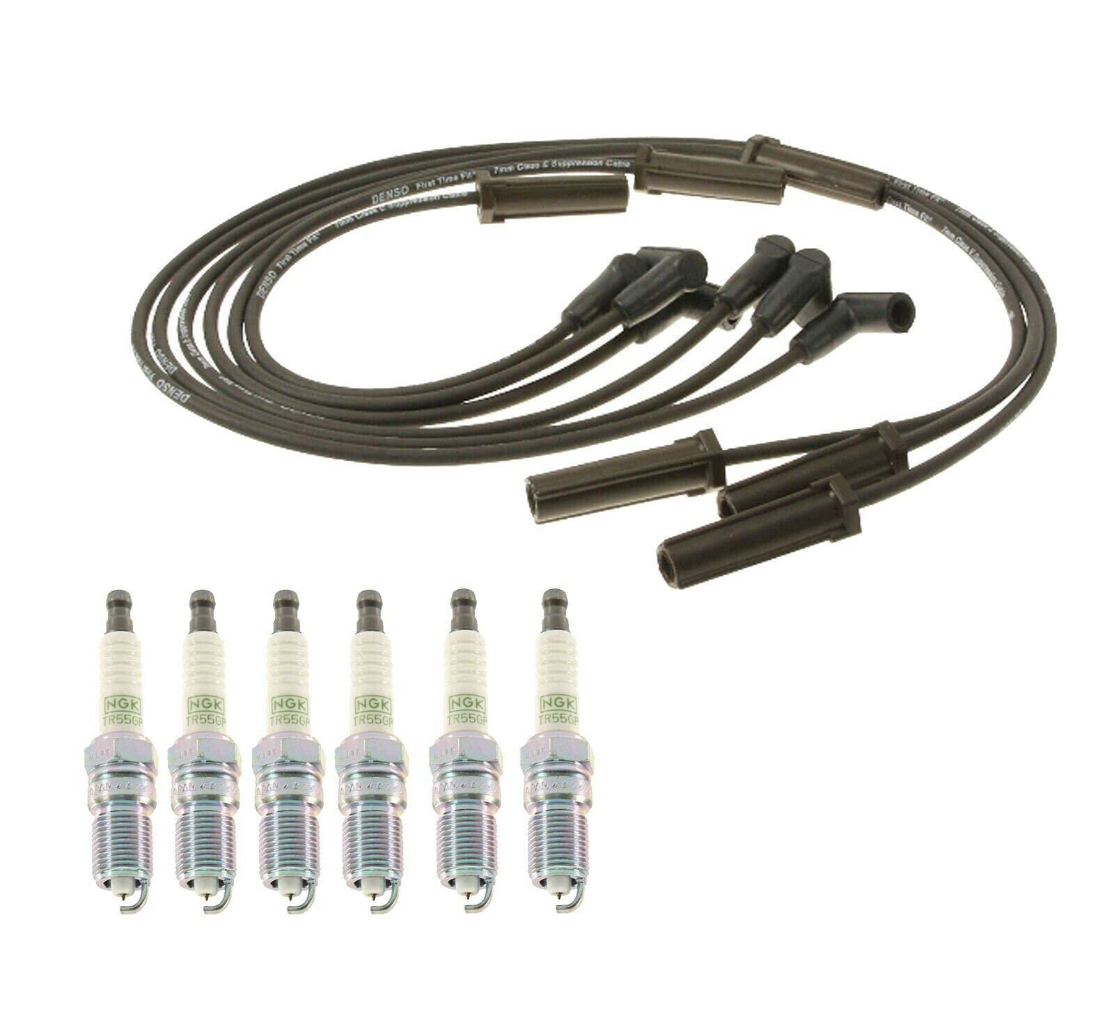 Spark Plug Wire Set - Compatible with Chevrolet Impala, Monte Carlo, Pontiac Grand Prix - High Performance Ignition Wires for Smooth Engine Operation - Perfect for DIY Auto Repair & Engine Maintenance