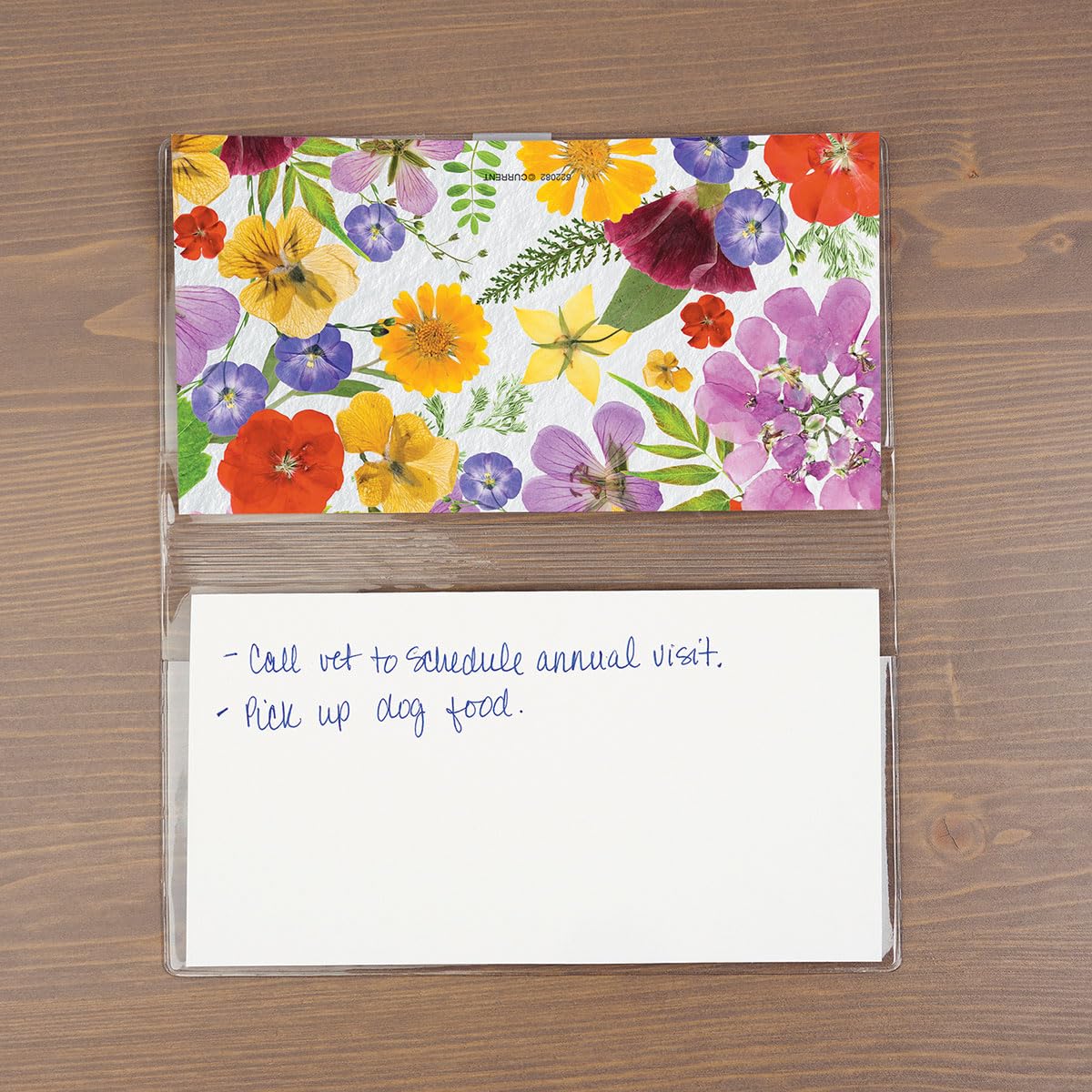 Pressed Flowers Planner Pocket Calendar 2025 - 3.5x6.5 Inch Mini Floral Organizer with 30 Note Pages | Monthly Agenda Book for Women, Office, Kitchen & Purse | Current Brand Bookstore-Quality Memo Pad for Planning, Gifting & Daily Scheduling