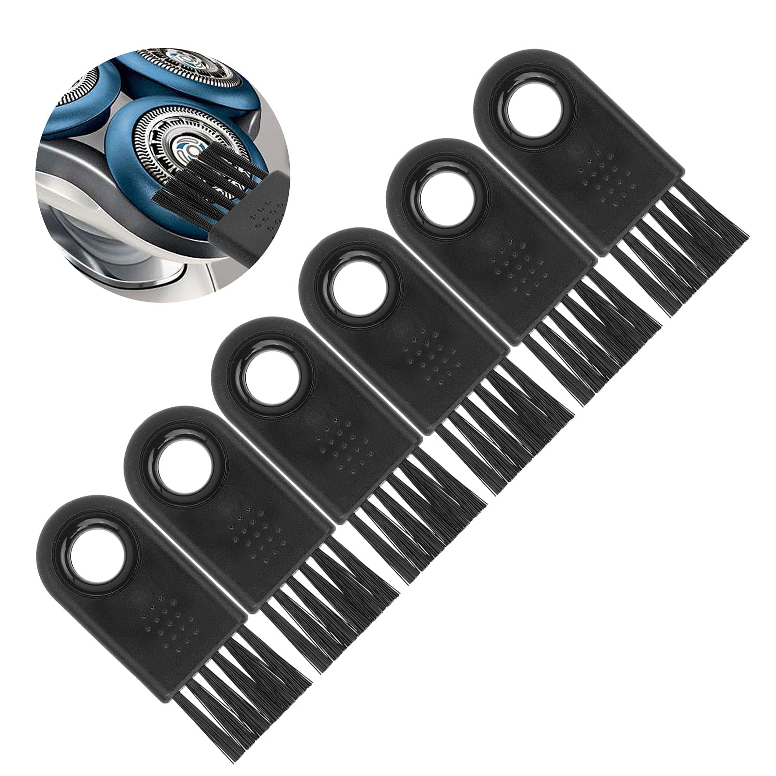 6Pcs Electric Shaver Cleaning Brush Set - Multifunctional Anti-Slip Trimmer Brush for Philips/Norelco/Remington Razors - Perfect for Travel & Home Grooming Kit