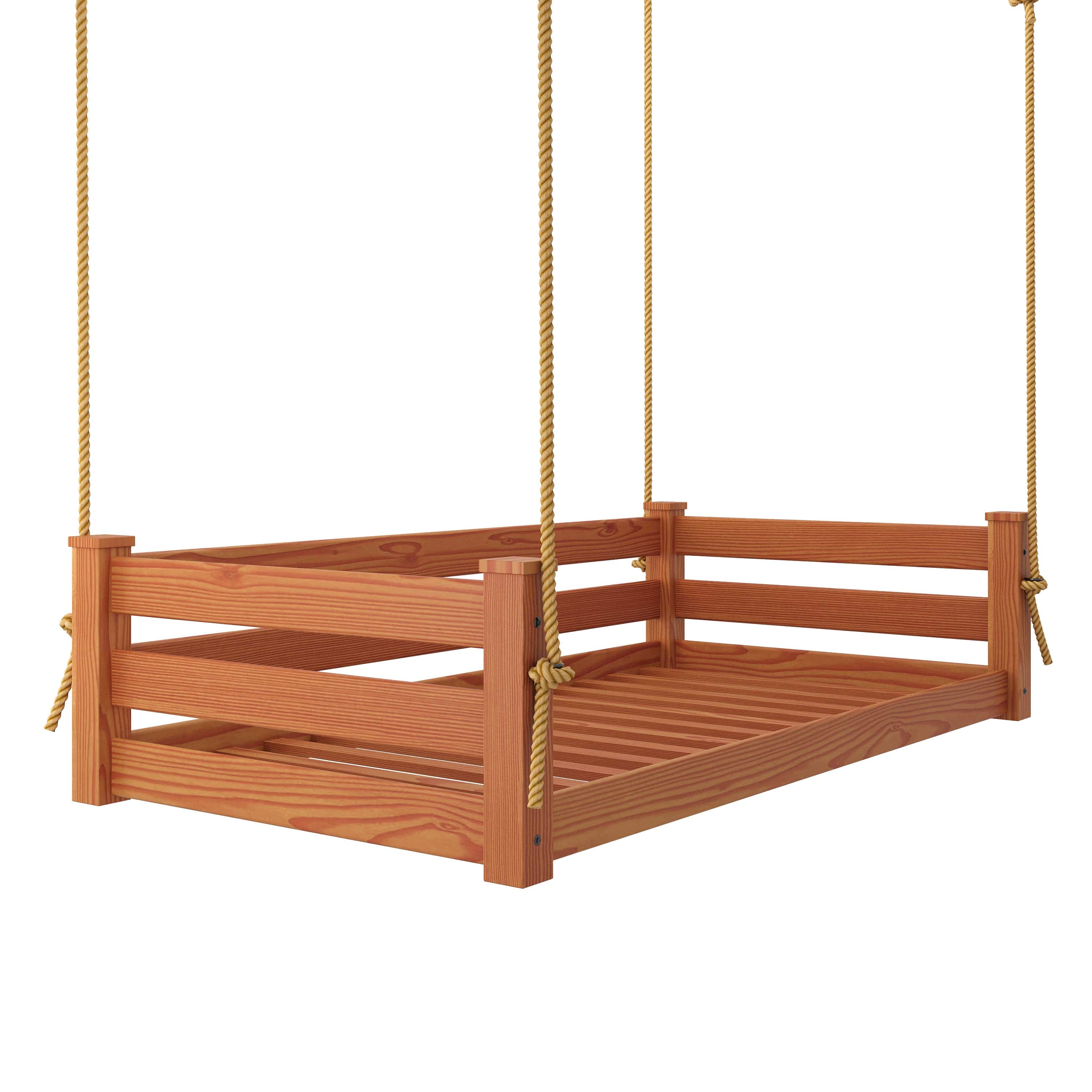 Keystone Amish Co. Hampton Twin Size Solid Wood Daybed with Swing - Perfect for Kids' Bedroom, Guest Room, or Cozy Reading Nook