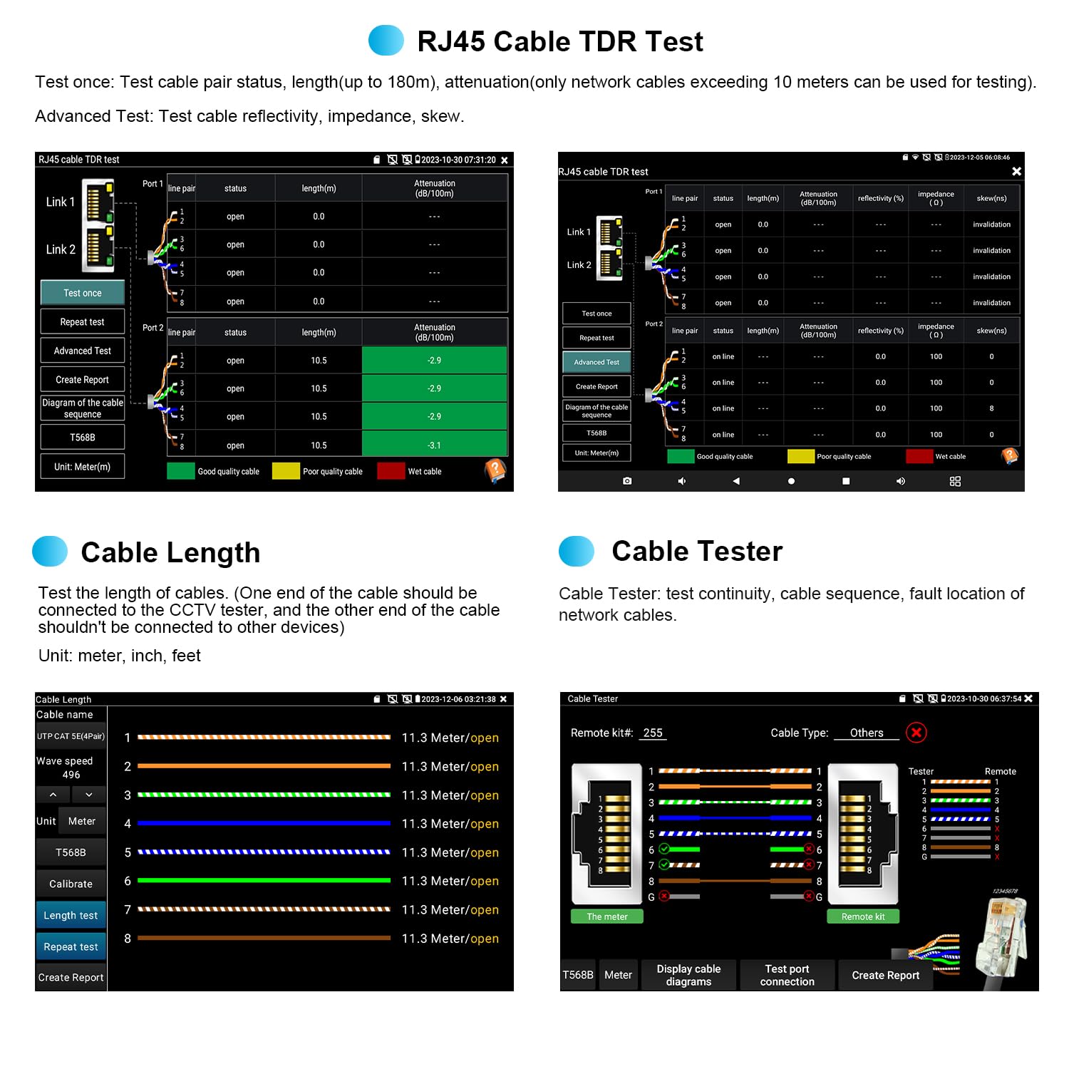8K IP Camera Tester with PoE - 7