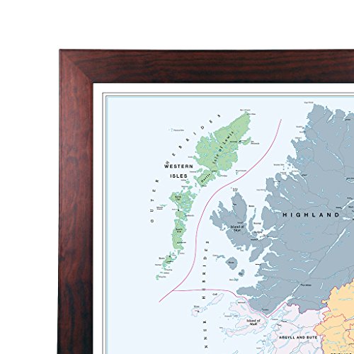 Laminated With Dark Wood Frame
