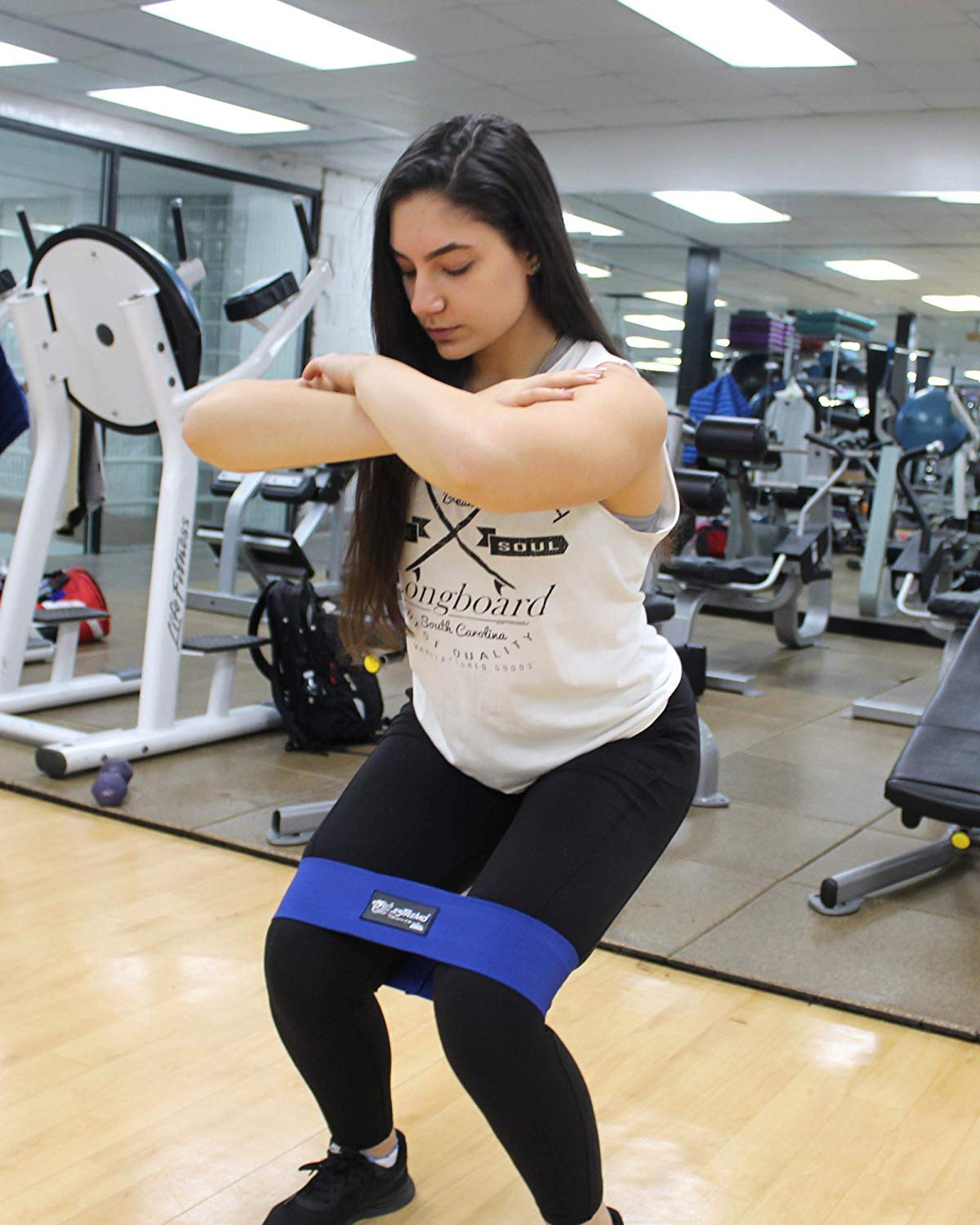 Premium Resistance Hip Bands for Legs & Glutes Workout - Elastic Fitness Bands for Women & Men - Squat, Deadlift, Yoga & Strength Training - Ideal for Home Gym, Pilates & Physical Therapy