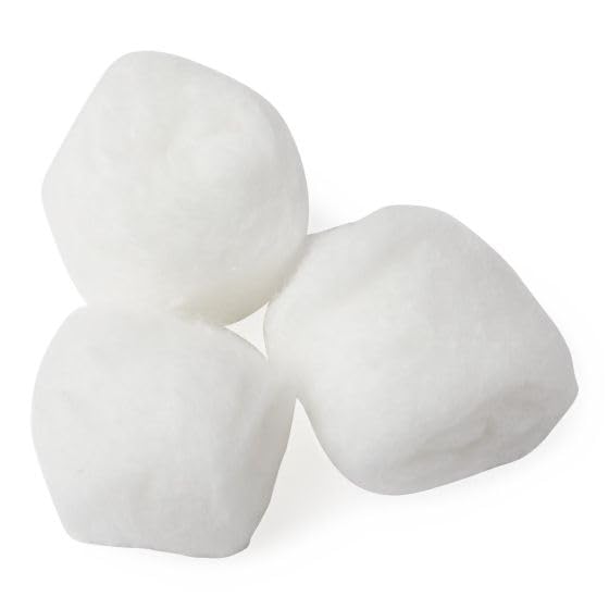 NUVO MEDSURG Non-Sterile Cotton Balls - 50 Pack | Perfect for Nail Polish Removal, Makeup Removal, Skincare, Baby Care & Arts & Crafts | Ideal for Home, Salon & Travel Use