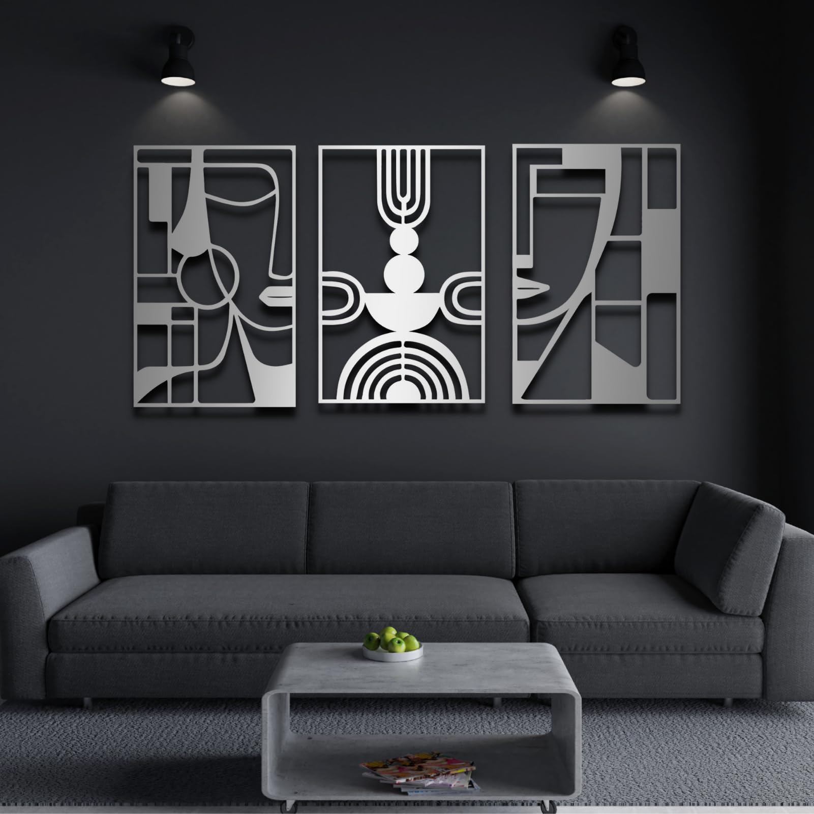 ICEWQOQU Modern Metal Wall Art - 66