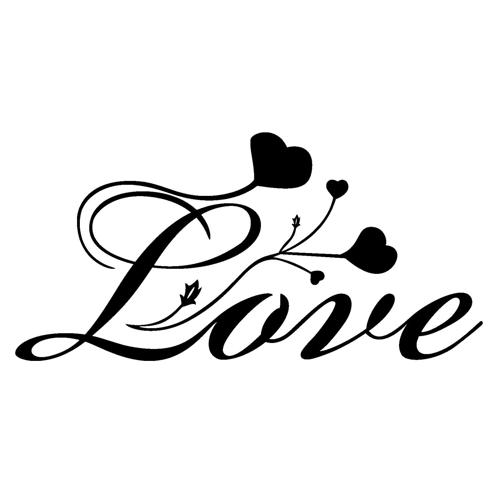 Valentine's Day Wall Stickers - Large Star Decals for Bedroom, Living Room & Car Decor | Romantic Quote Vinyl Stickers for Home Decor & DIY Projects