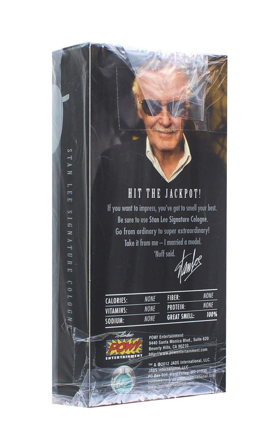 Marvel Stan Lee Signature Men's Cologne with Autographed Card - Collector's Edition Gift for Superhero Fans | Perfect for Cosplay, Comic Con & Marvel Enthusiasts