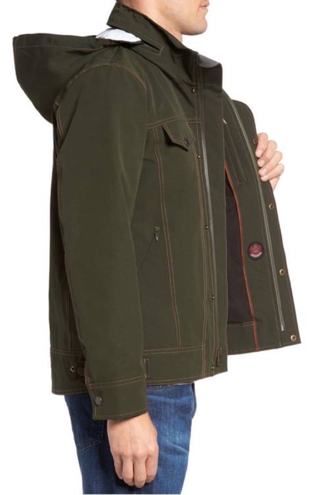 Pendleton Men's Forks Waterproof Jacket - Lightweight Raincoat for Outdoor Hiking, Camping & Travel - Windproof & Breathable Shell Coat