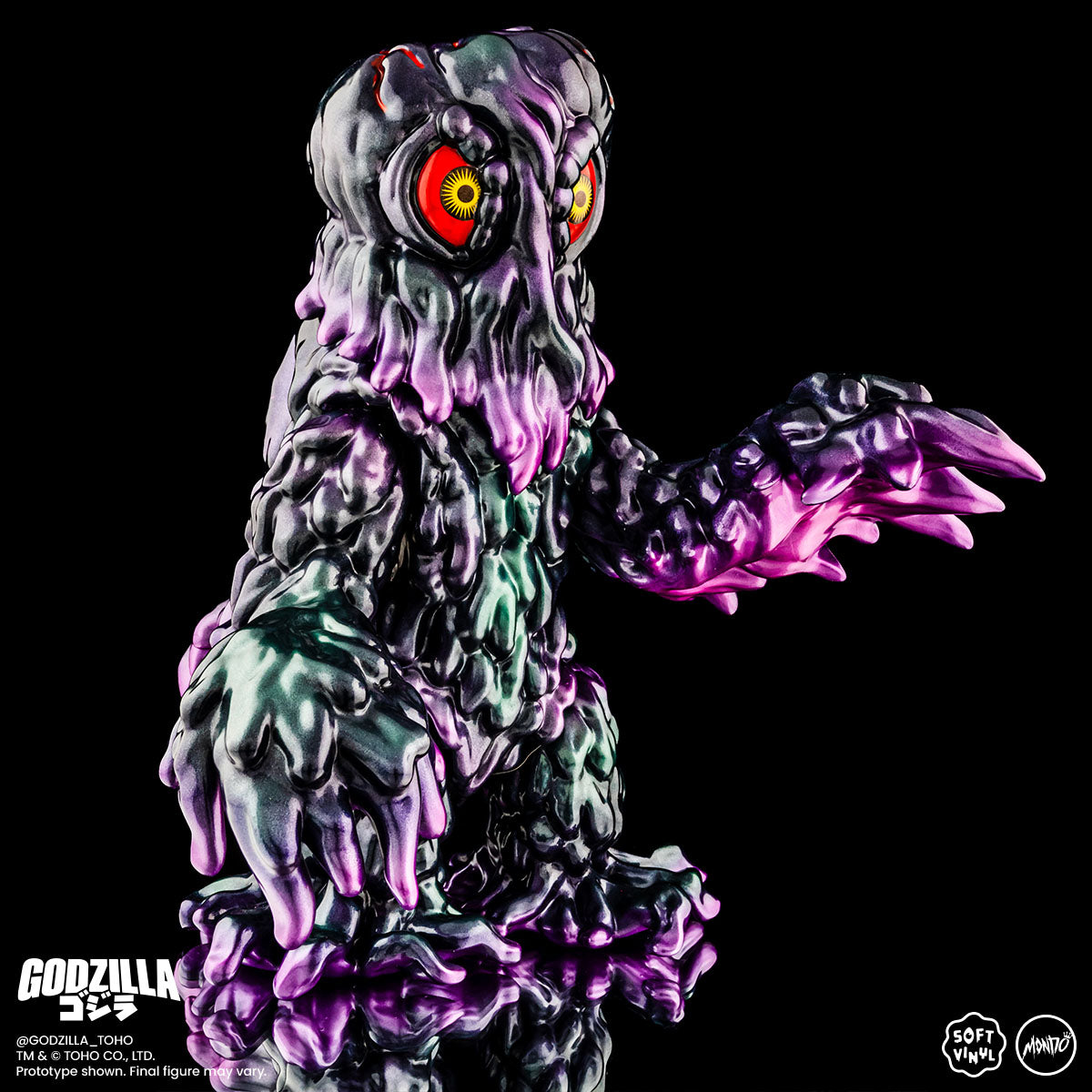 Godzilla vs Hedorah Soft Vinyl Figure Set - Limited Edition Oil Slick Variant - Japanese Kaiju Collectible for Display & Home Decor