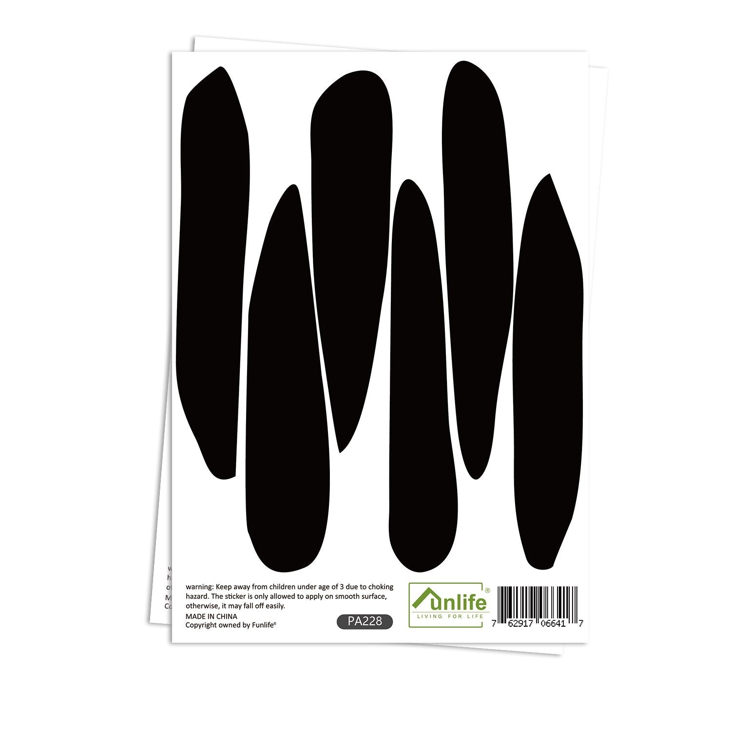 Black Abstract Stone Pattern Kids Room Wall Decal Stickers - Modern Peel and Stick Nursery Decor for Boys & Girls - Perfect for Bedroom, Playroom, and Classroom Wall Art