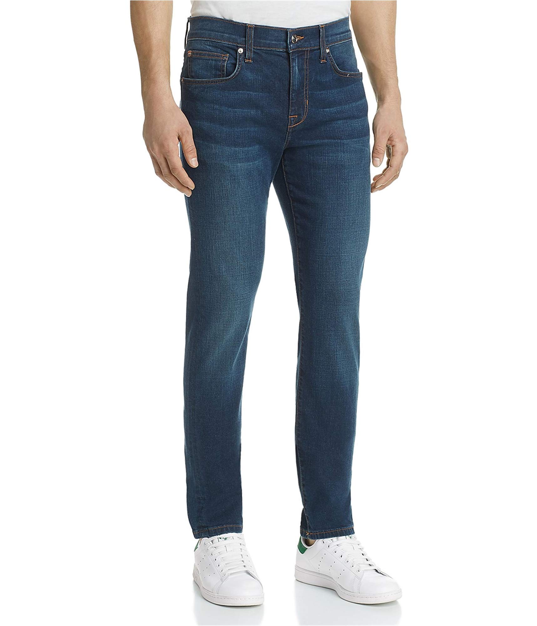 Joe's Men's Solid Slim Fit Jeans - Blue Denim Pants (31W x 34L) | Comfortable Stretch, Classic Fit for Casual Wear, Work & Everyday Style