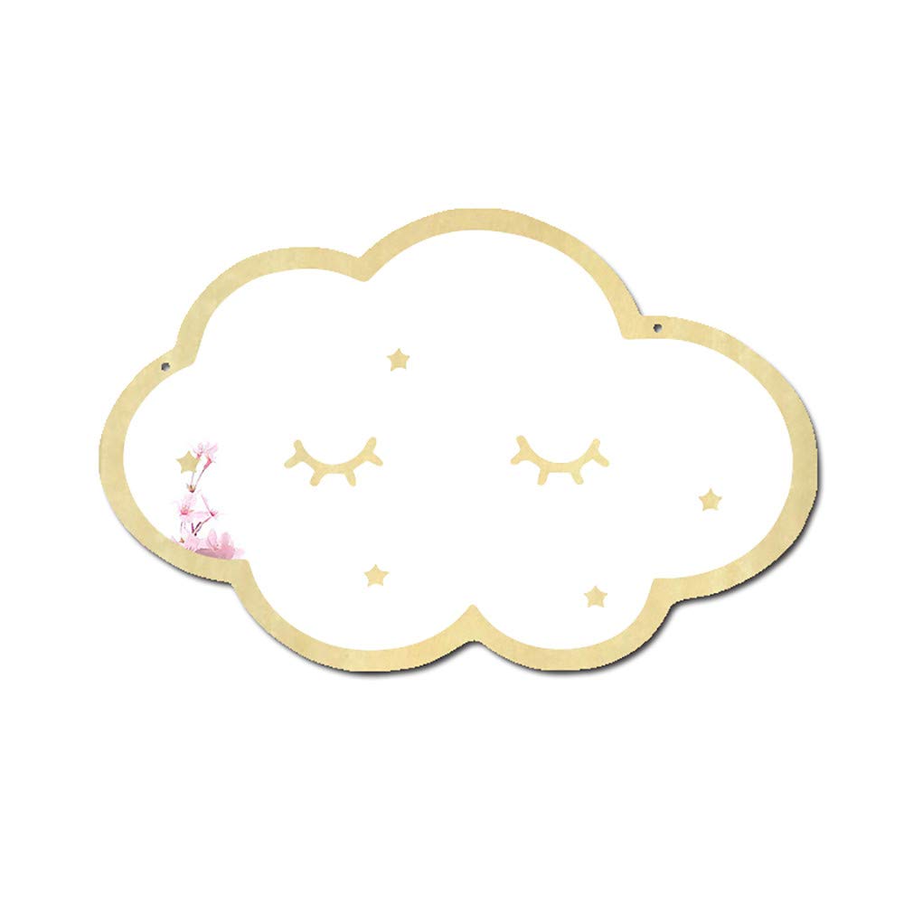 Koippimel Kids Acrylic Nordic Wall Mirror - Cartoon Camera Design Wooden Home Decor for Bedroom, Nursery & Playroom - Perfect Wall Decoration for Girls & Women (One Size)