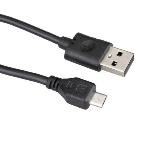 High-Speed Black Micro USB Cable for Tablet, PC, and Smartphone - Perfect for Charging & Data Transfer at Home, Office, or Travel