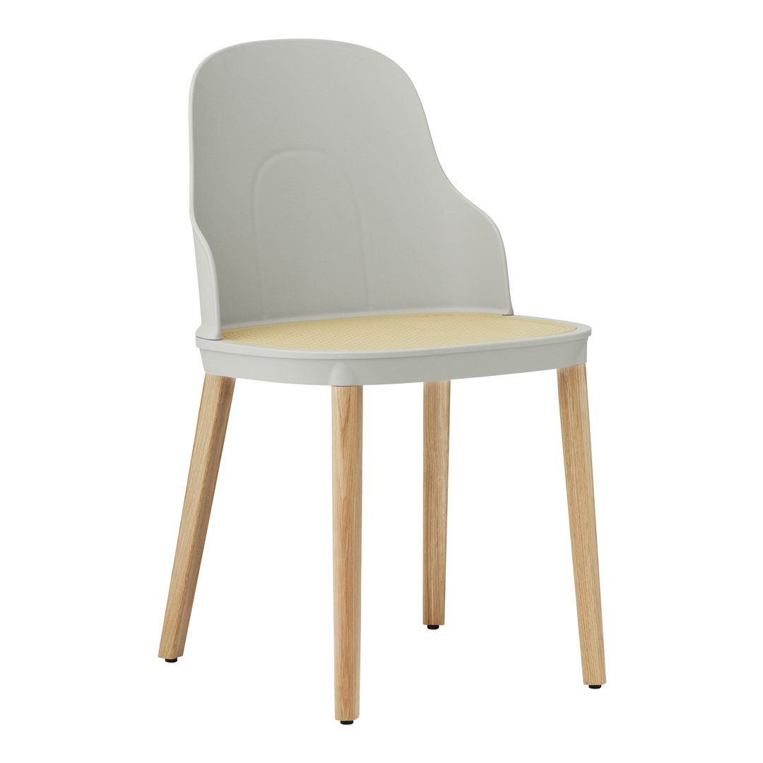 Allez Modern Dining Chair with Wicker Seat - Comfortable Rattan Accent Chair for Kitchen, Dining Room, or Patio - Perfect for Indoor and Outdoor Use
