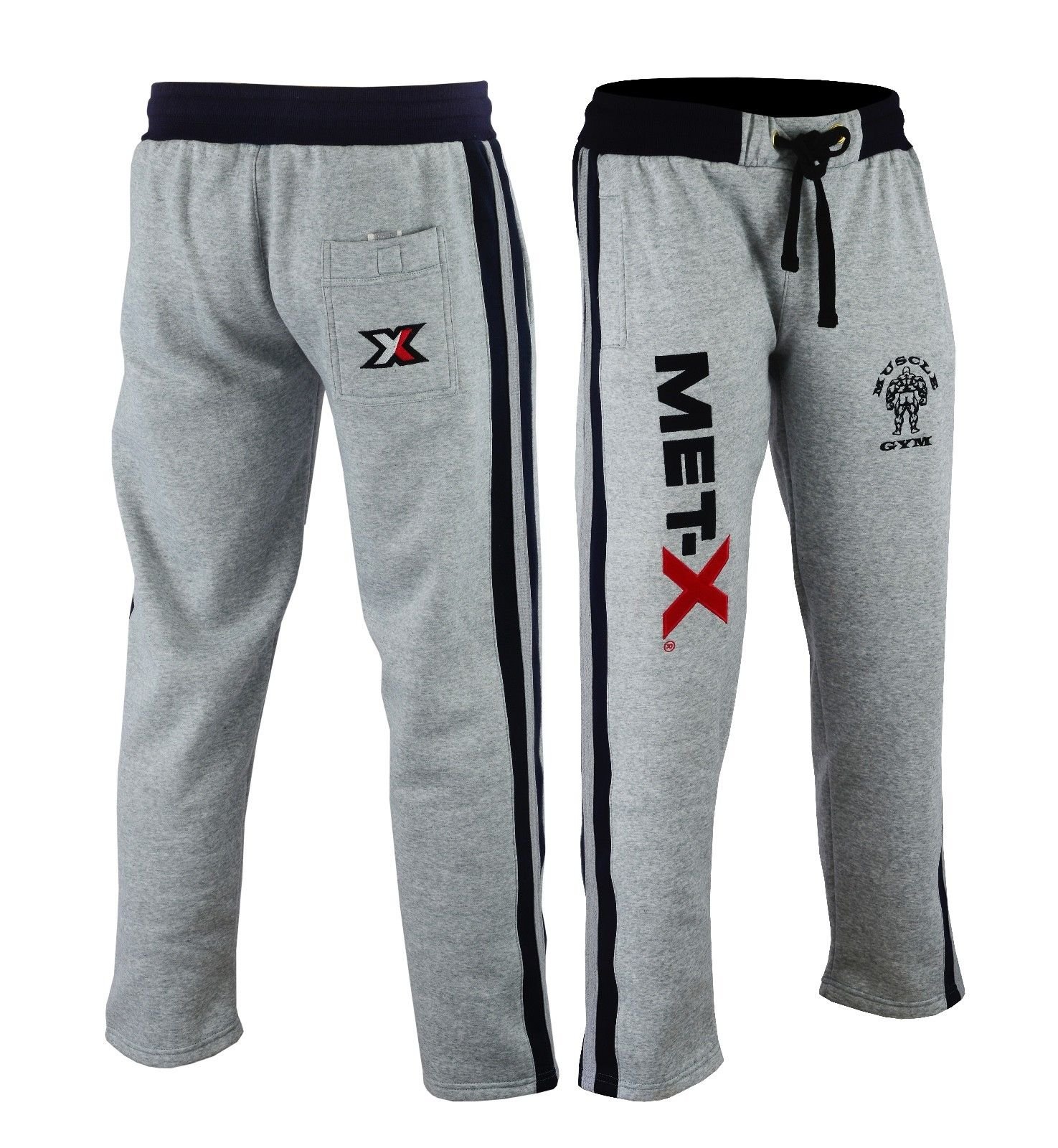 **Met-X Men's Joggers Sweatpants - Loose Fit Workout Trousers with Pockets, Gym Running Track Pants, Casual Lounge & Sleepwear for Men - Perfect for Training, Jogging & Relaxing at Home**