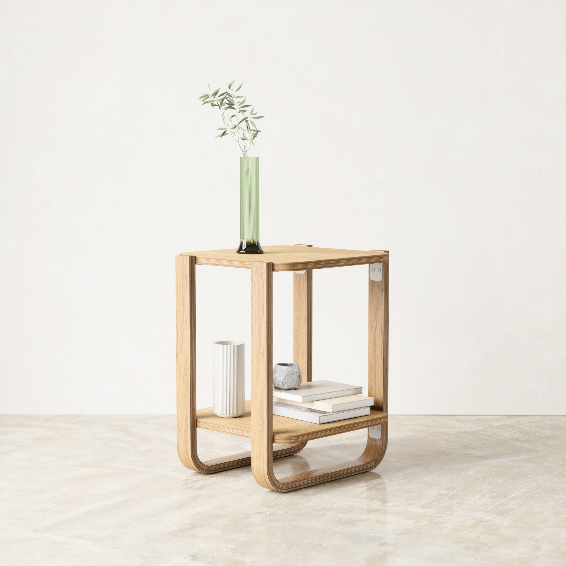 Bellwood Side Table - Modern Nightstand with Storage Shelf for Bedroom, Living Room & Office - Stylish End Table for Small Spaces