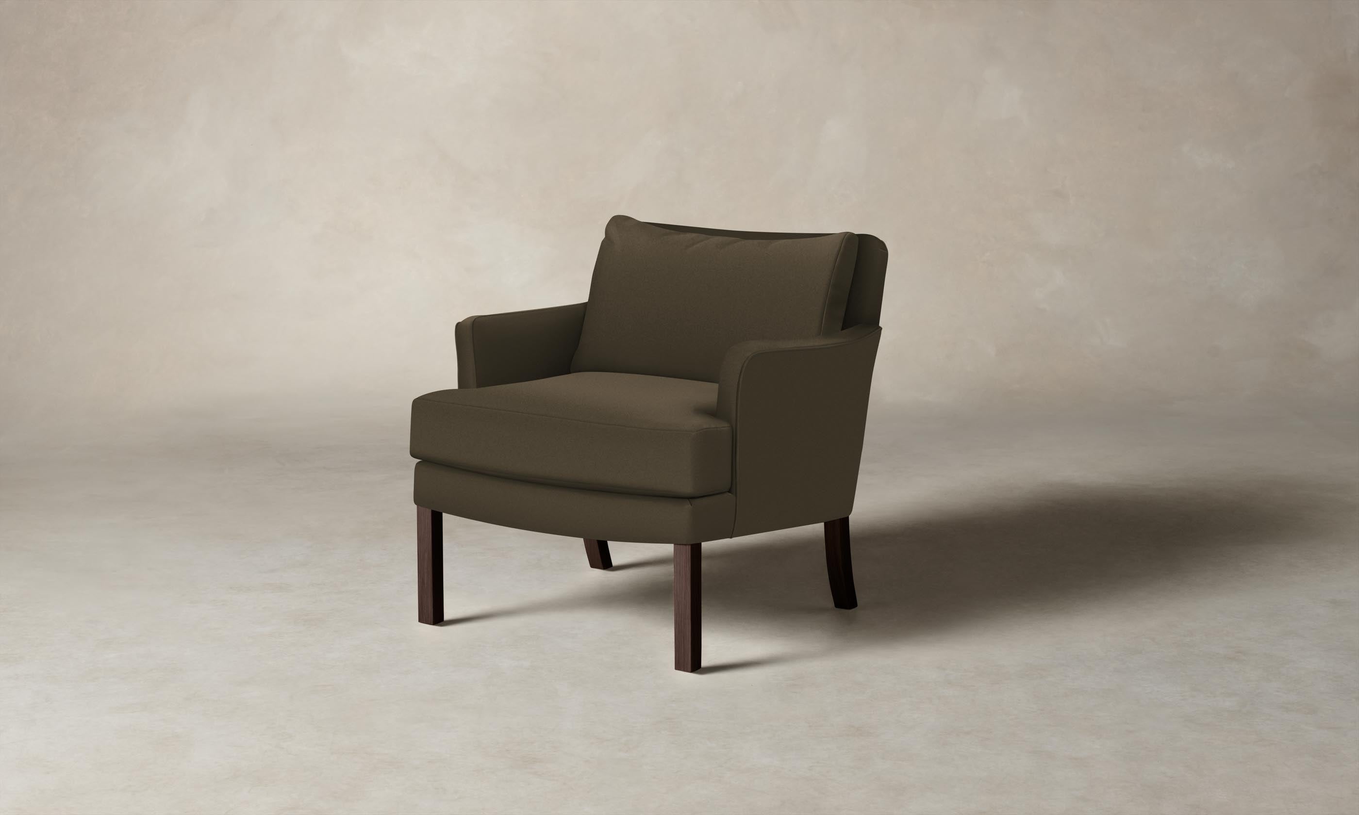 Premium Pebbled Leather Kaye Chair in Truffle Brown - Stylish and Comfortable Seating for Home Office, Living Room, or Study