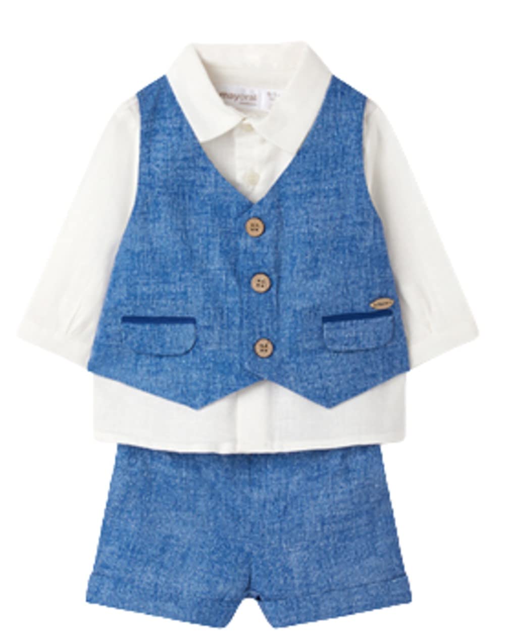 MAYORAL Baby Boys 2-Piece Shorts and Vest Set - Soft Cotton Summer Outfit for Toddlers | Perfect for Playdates, Beach Trips & Family Photos