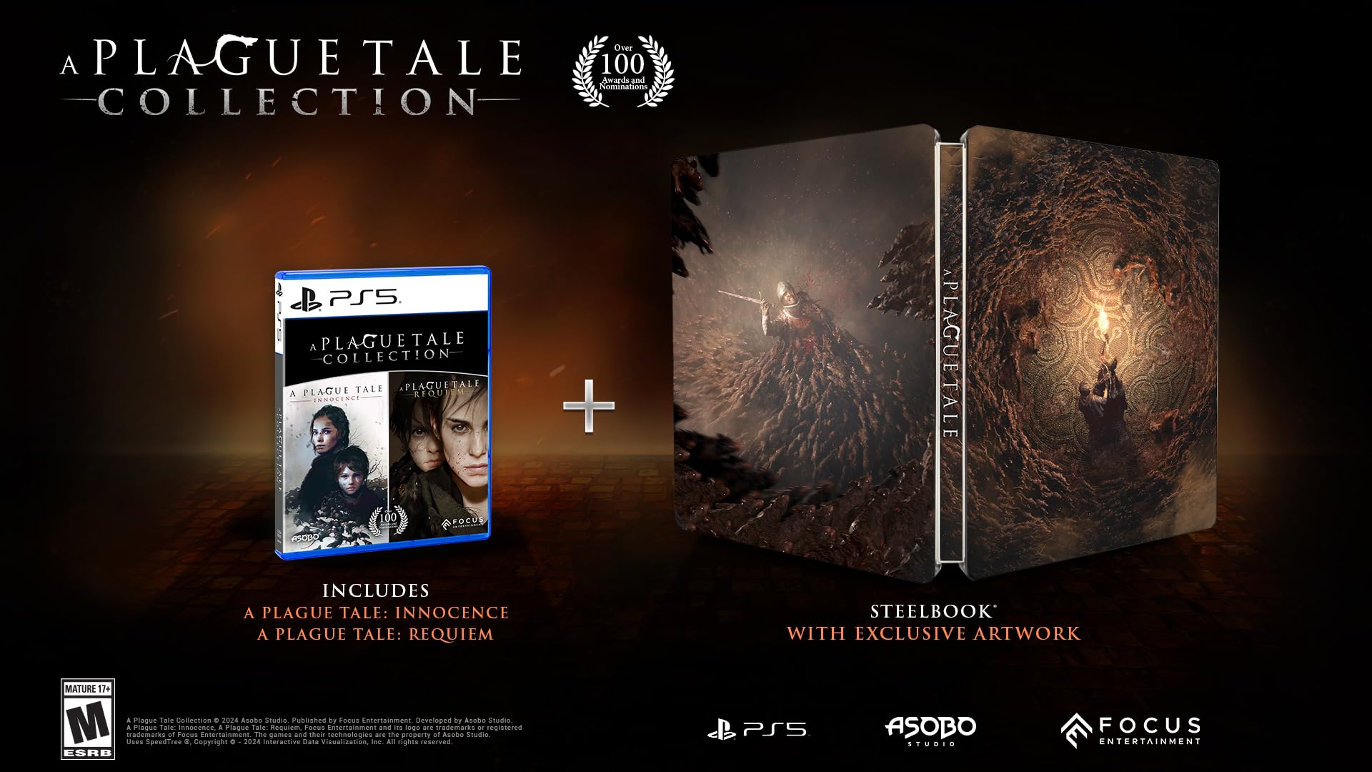A Plague Tale Collection for PS5 - Complete Edition with All DLCs | Action-Adventure Survival Horror Game | Perfect for Fans of Story-Driven Games & Dark Medieval Settings