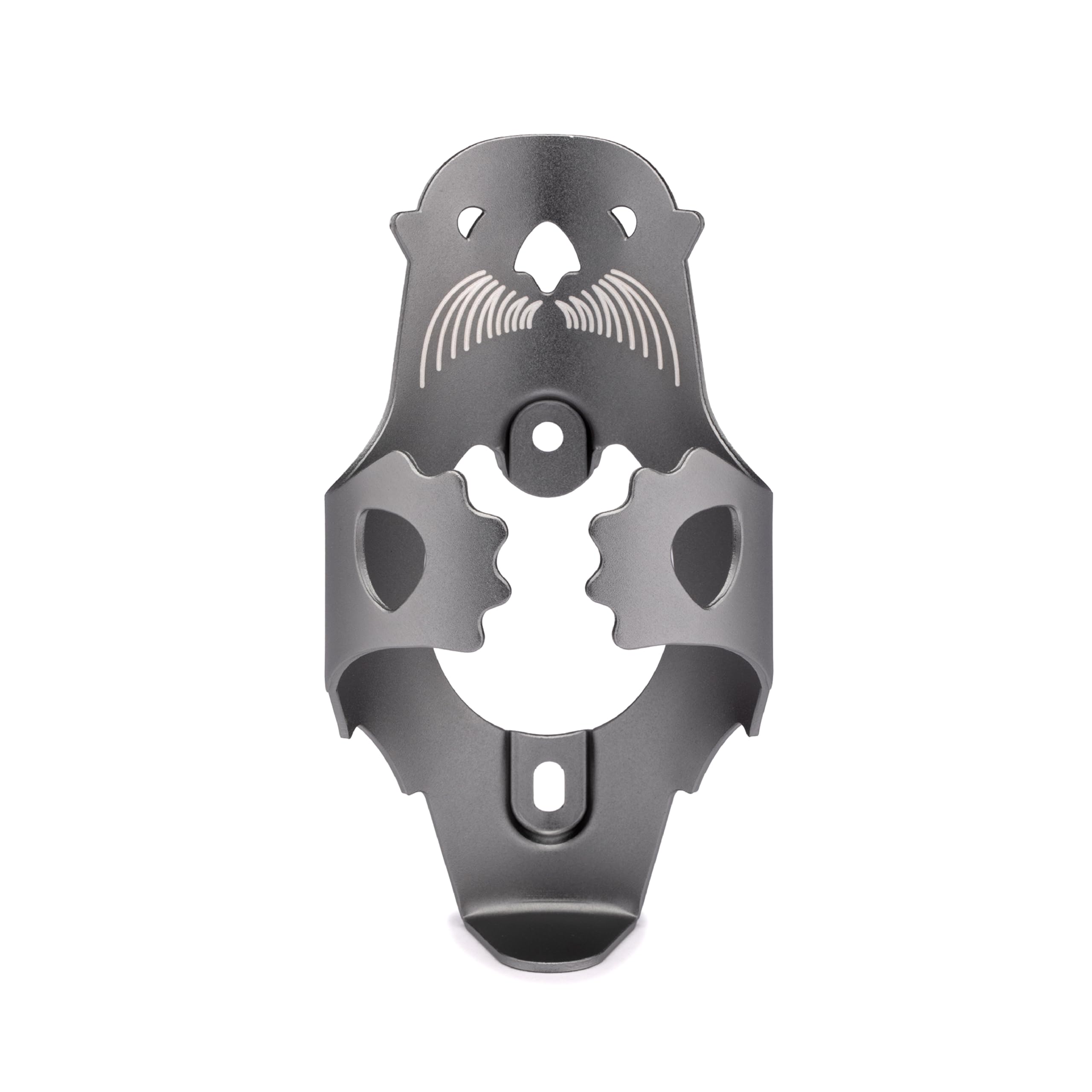 Portland Design Works Lightweight Bike Water Bottle Cage Holder - Otter Cage, Gray - Perfect for Road Bikes, Mountain Bikes & Commuting