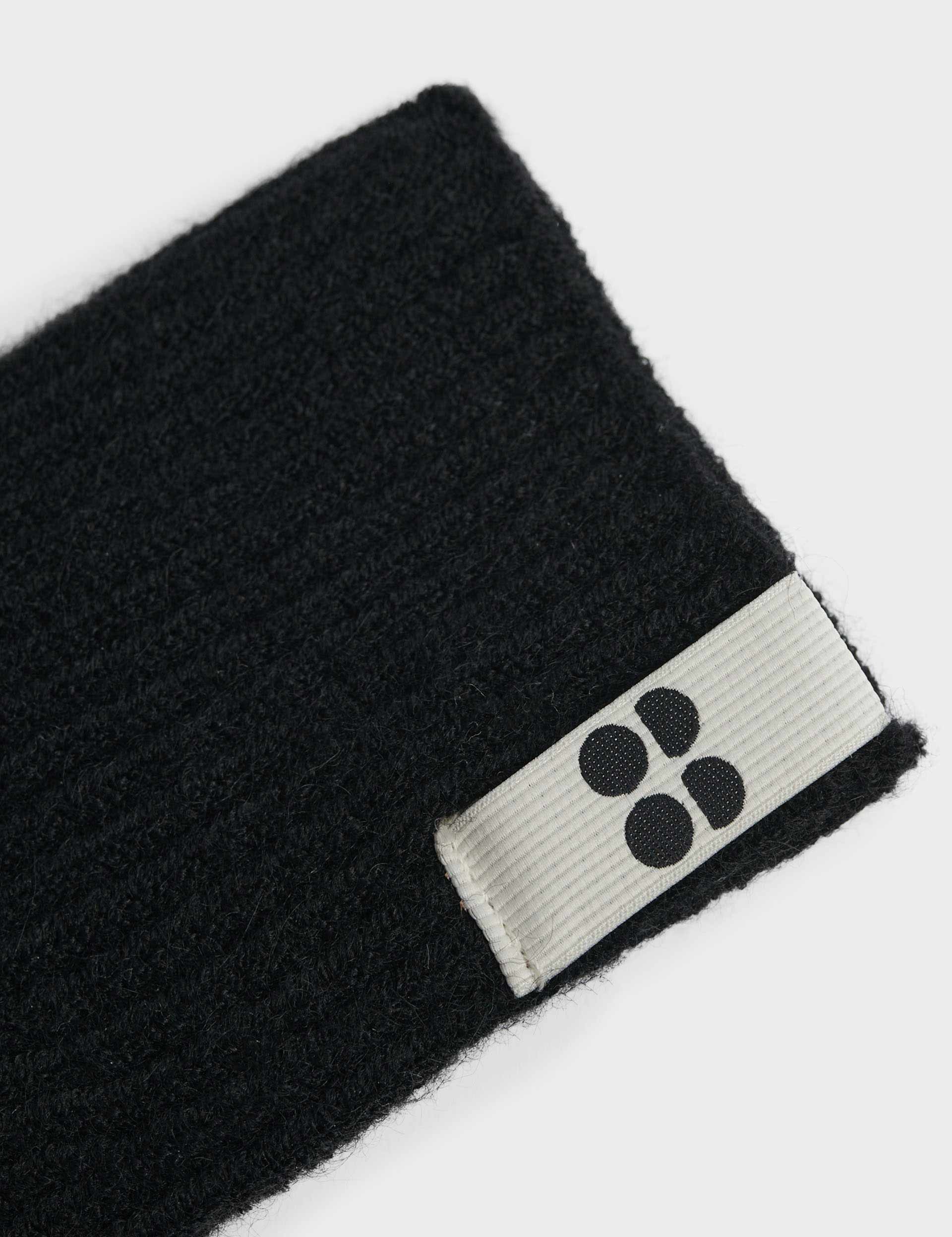 Snowfall Knitted Gloves for Women & Men - Warm Winter Black Gloves for Outdoor Activities, Skiing, and Snowboarding