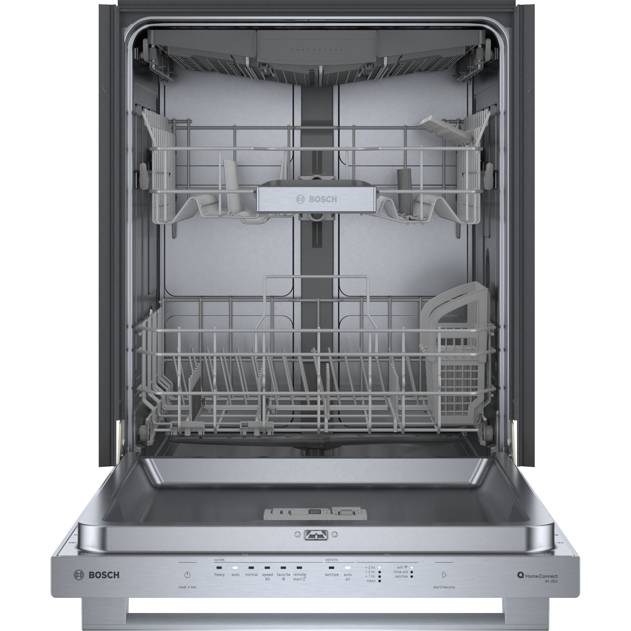 Bosch SHX65CM5N Stainless Steel Dishwasher - Energy Star Certified, Ultra Quiet 44 dB, 16 Place Settings - Perfect for Large Families & Open Concept Kitchens
