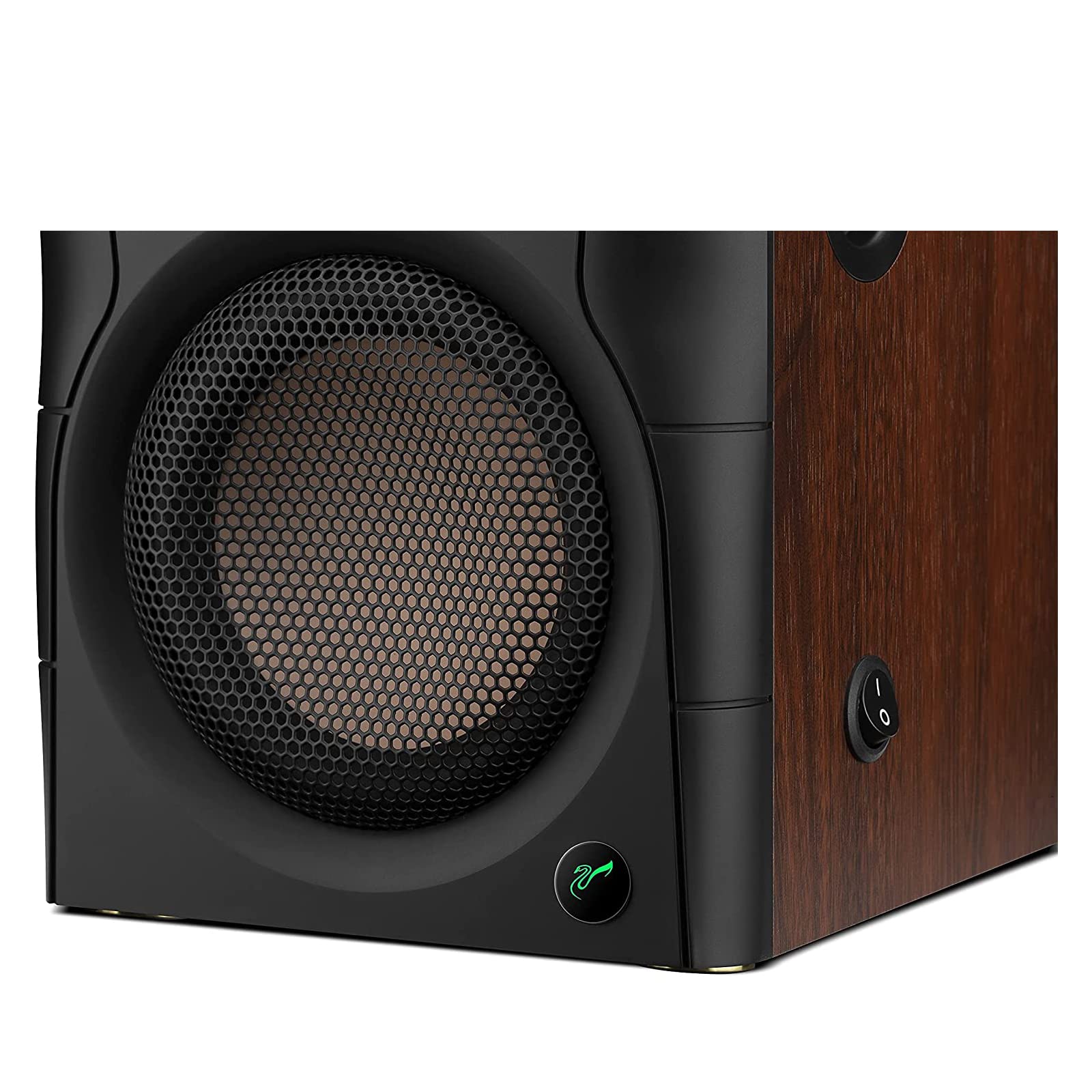 HiVi-Swans D200 蓝牙书架音箱 - 5英寸近场监听音箱 - 260W RMS高保真电脑音箱 - 木质纹理设计 - 适用于电视/唱机/PC/显示器/家庭影院/游戏娱乐