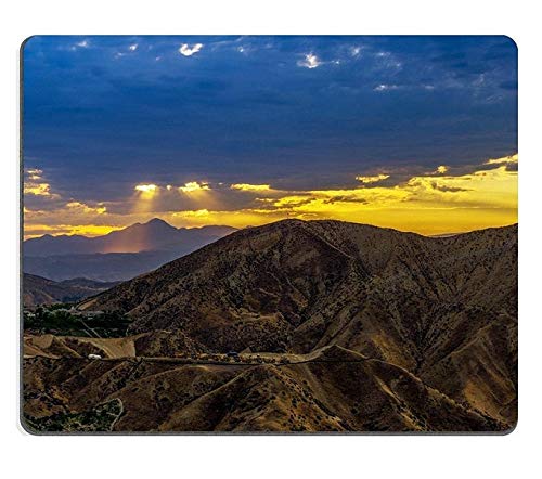 Premium Gaming Mouse Pad - Natural Rubber Non-Slip Mouse Mat with Sunset Hike Landscape Design (Set of 1) - Perfect for PC Gaming, Office Work & Home Computer Setup - M0A11404