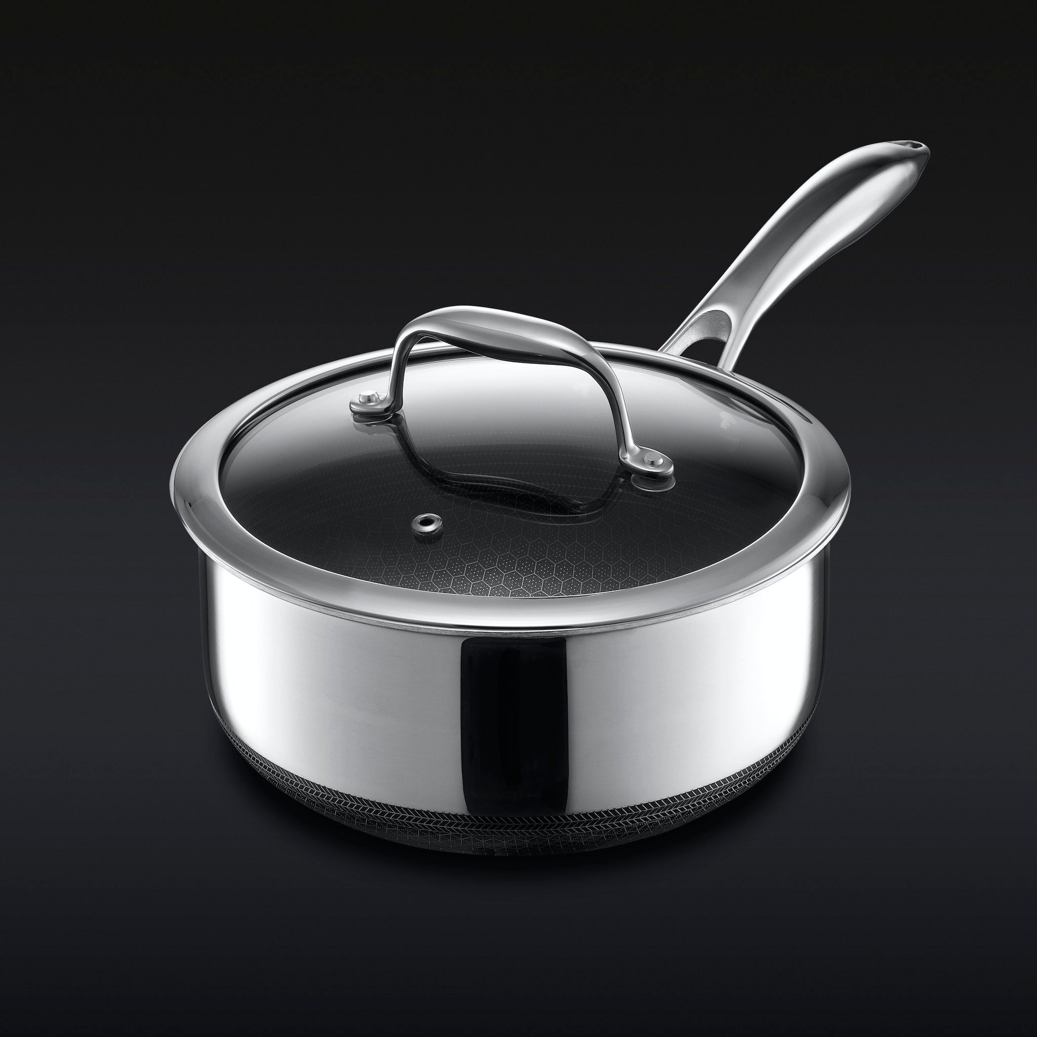 3 Liter Hybrid Pot with Lid - Nonstick Cooking Pot for Soups, Stews & Pasta - Perfect for Gas, Electric & Induction Stoves - Durable Kitchen Cookware for Home & Restaurant Use