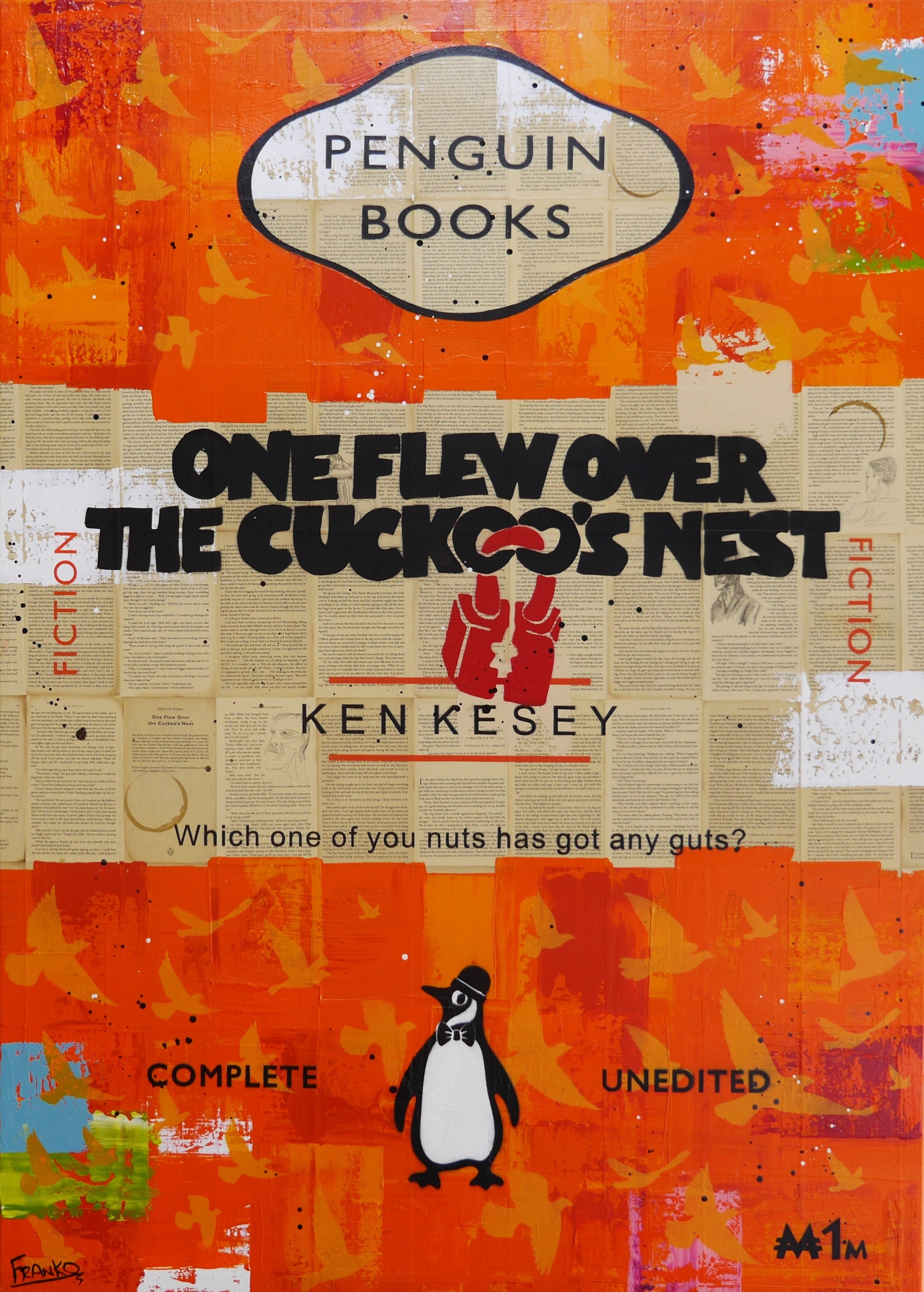 Urban Pop Book Club Painting - 100cm x 140cm Modern Wall Art for Living Room, Bedroom & Office Decor | Cuckoo Artwork